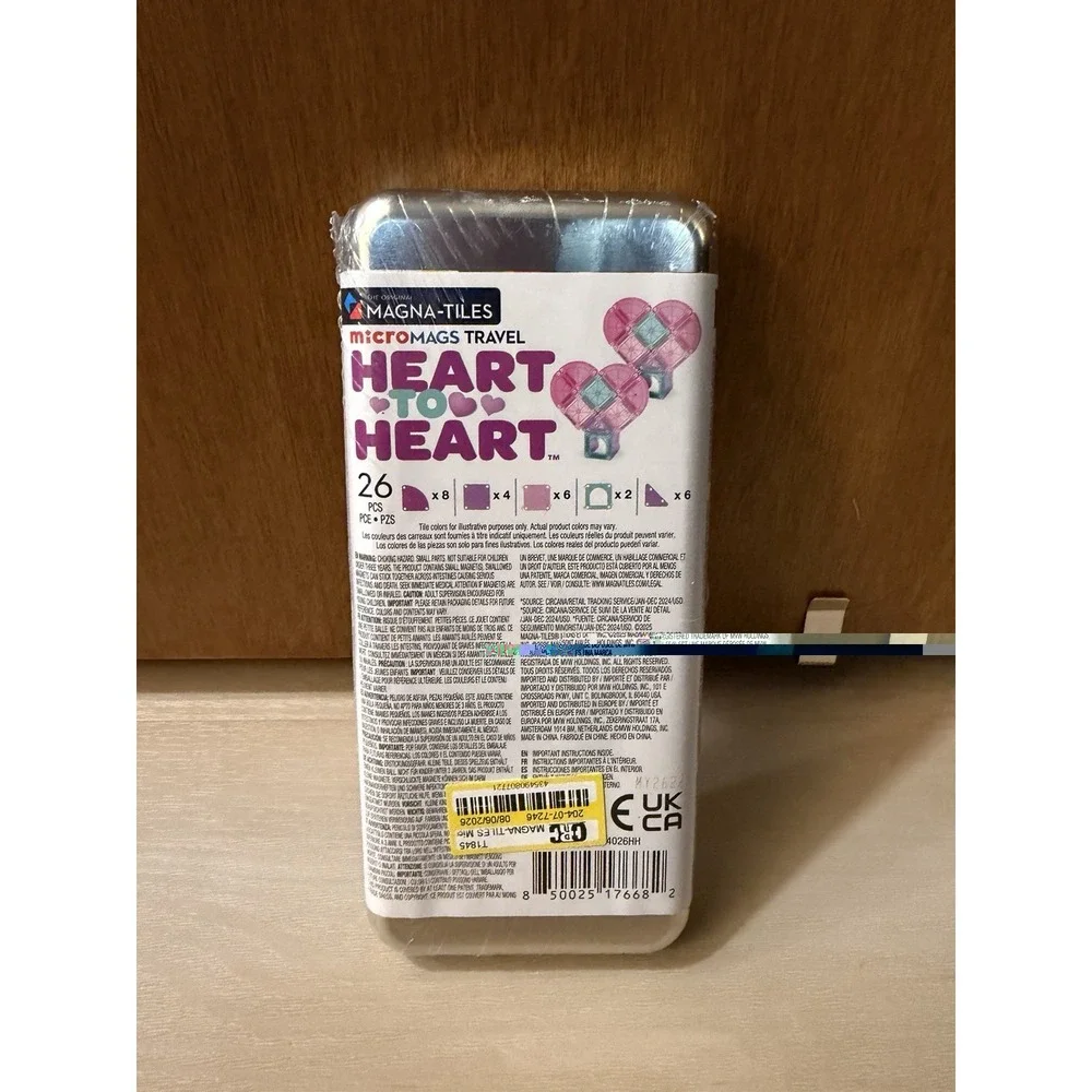 Magna-Tiles microMAGS 26-Piece Heart to Travel Set, The Original...